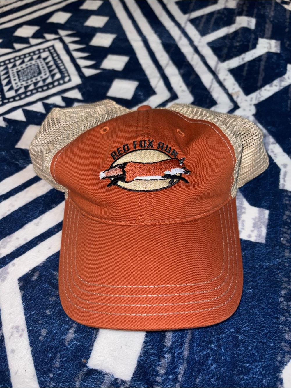 Red Fox Run Orange & Tan Trucker Cap